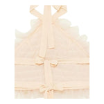 Patrizia Pepe Top Tinta Unita con Balze In Tulle per Bambina 7F0021 ROSA PATRIZIA PEPE 