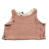 Bamboom+Babies Solid Color Top with Pink Embroidery for Baby Girl