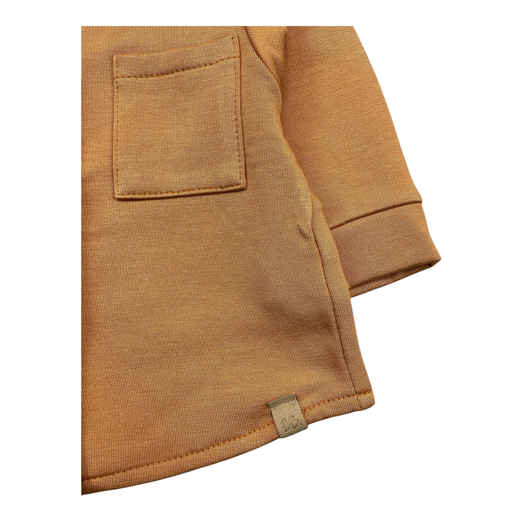 BAMBOOM+BABIES shirt tinta unita con bottoni modello camicia Senape per Bambino 408AJ SENAPE BAMBOOM+BABIES 