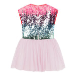 BillIEBLUSH abito multicolor giromanica con pailletts Rosa per Bambina U20650 ROSA BillIEBLUSH 