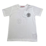 Cesare Paciotti Crew Neck T-Shirt Solid Color With Print White For Boys