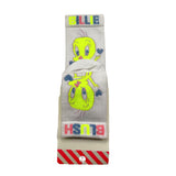 Billieblush Titty Print Solid Color Socks White for Girls