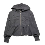 PLEASE felpa cn zip e cappuccio tinta unita Grigio per Bambina LK17040G66 GRIGIO PLEASE 