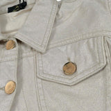 Fun & Fun Giubbino Modello Crop Tinta Unita per Bambina FNCJJK01069 BEIGE FUN & FUN 