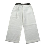 Please Pantalone Tinta Unita Modello Palazzo per Bambina PE66130G7 BIANCO PLEASE 
