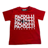 Cesare Paciotti T-Shirt Tinta Unita Girocollo con Stampa per Neonato TSP0100B ROSSO CESARE PACIOTTI 