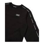 EMPORIO ARMANI felpa tinta unita girocollo con stampa Nero per Bambino 6DBM63 NERO EMPORIO ARMANI 