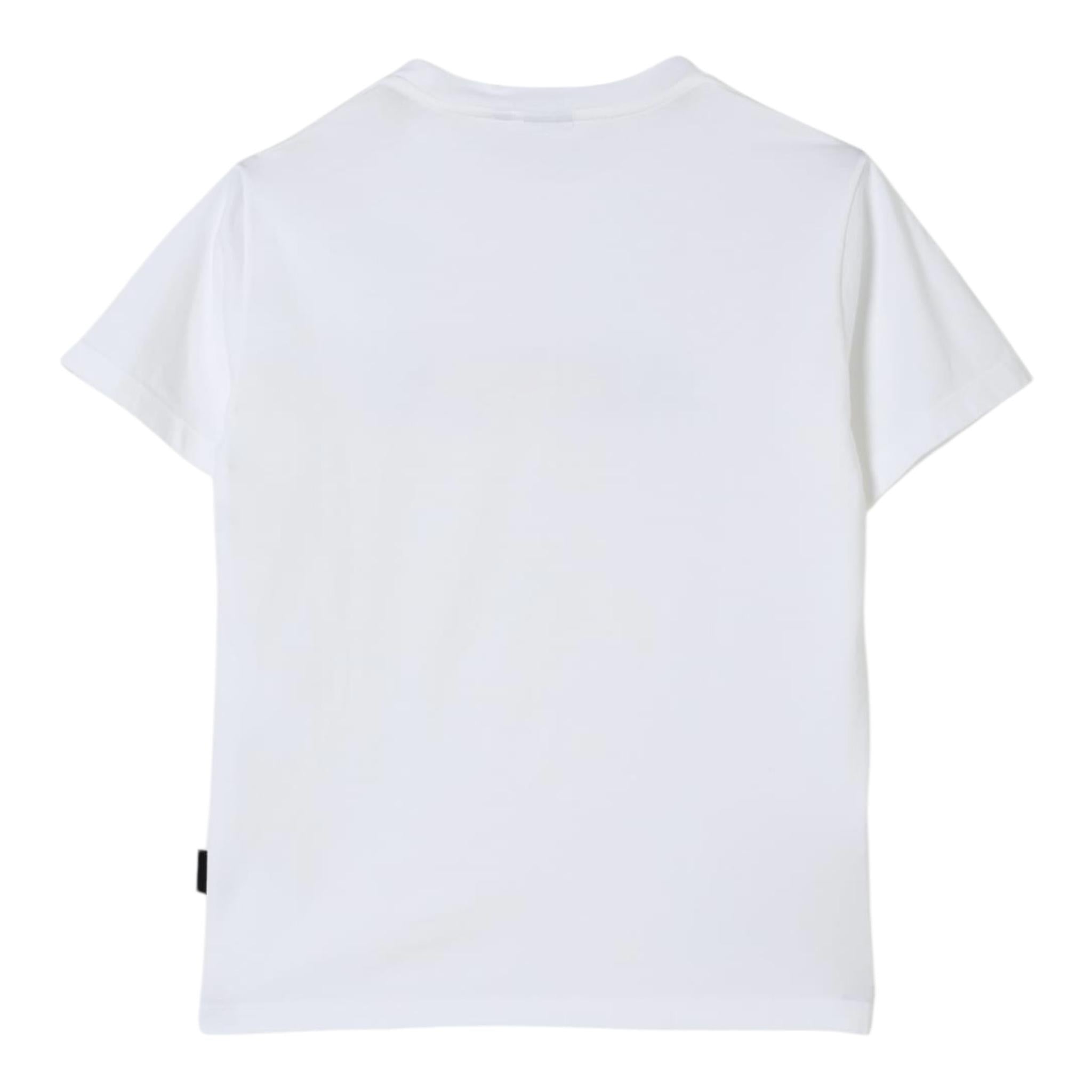 Aspesi T-Shirt Girocollo Tinta Unita con Stampa per Bambino S25051TSM7038 BIANCO ASPESI 