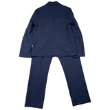 Manuel Ritz 2 Piece Suit Jacket-Pants Solid Color Blue For Boys