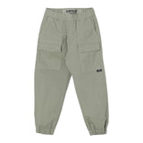 Aspesi Pants With Elastic Waist Solid Color Green For Boys