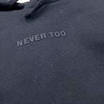 NEVER TOO felpa chiusa girocollo tinta unita con cappuccio Nero per Bambino NT20181R NERO NEVER TOO 