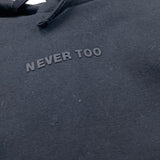 NEVER TOO felpa chiusa girocollo tinta unita con cappuccio Nero per Bambino NT20181R NERO NEVER TOO 