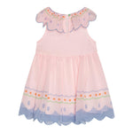 Stella Mccartney Abito Mezza Manica Tinta Unita con Ricami per Neonata TW1052 ROSA STELLA McCARTNEY 