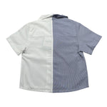 Patriot Camicia Mezza Manica Fantasia A Righe Bianco/Blu per Bambino 00814J BIANCO/BLU PATRIOT 