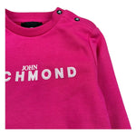 John Richmond Felpa Chiusa Girocollo Tinta Unita con Logo per Neonata RIP26036FEA FUXIA JOHN RICHMOND 
