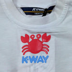 K-Way T-Shirt Girocollo Tinta Unita con Stampa per Neonato K2158JW BIANCO K-WAY 