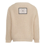 Dou Dou Maglia Tinta Unita con Logo Retro per Bambina DW9P10X BEIGE DOU DOU 