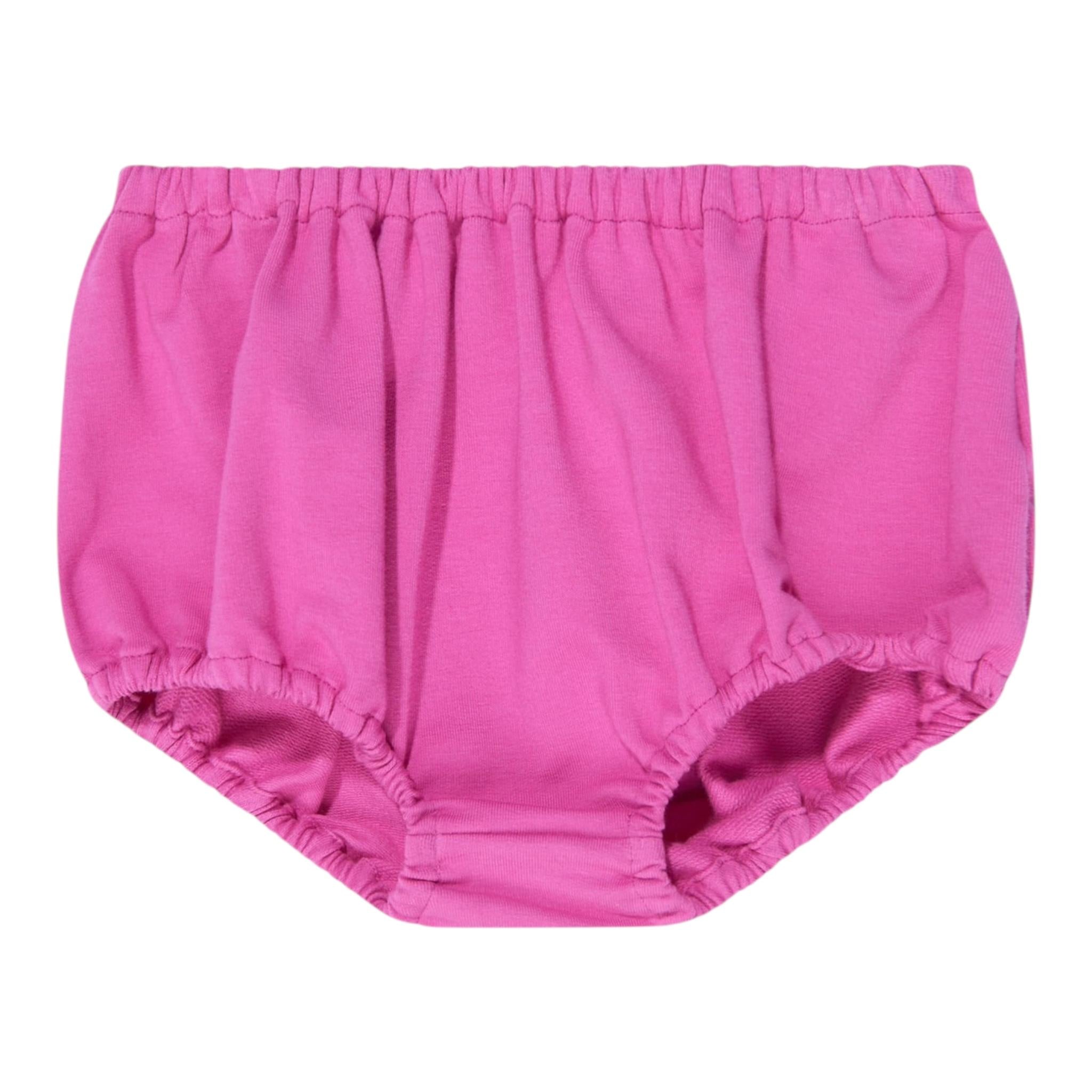 EMILIO PUCCI abito tinta unita con colletto Fuxia per Neonata PT1030 FUXIA EMILIO PUCCI 