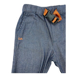 Daniele Alessandrini Plain Trousers With Blue Polka Dot Pattern For Boys