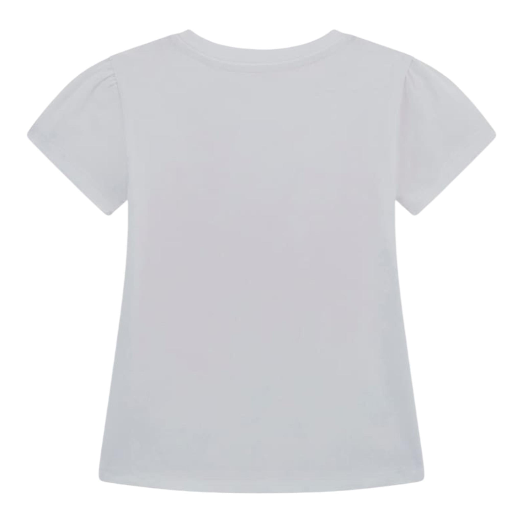 Guess T-Shirt Girocollo Tinta Unita con Stampa per Bambina K5GI01K6YW4 BIANCO GUESS 