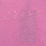 John Richmond T-Shirt Girocollo Tinta Unita con Logo per Bambina RGP26017TS ROSA JOHN RICHMOND 
