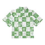 Stella Mccartney Camicia Mezza Manica Stampa Fantasia per Bambino TW5P31 BIANCO/VERDE STELLA McCARTNEY 