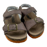 Colors Of California Solid Color Sandals With Contrast Sole Beige For Newborn