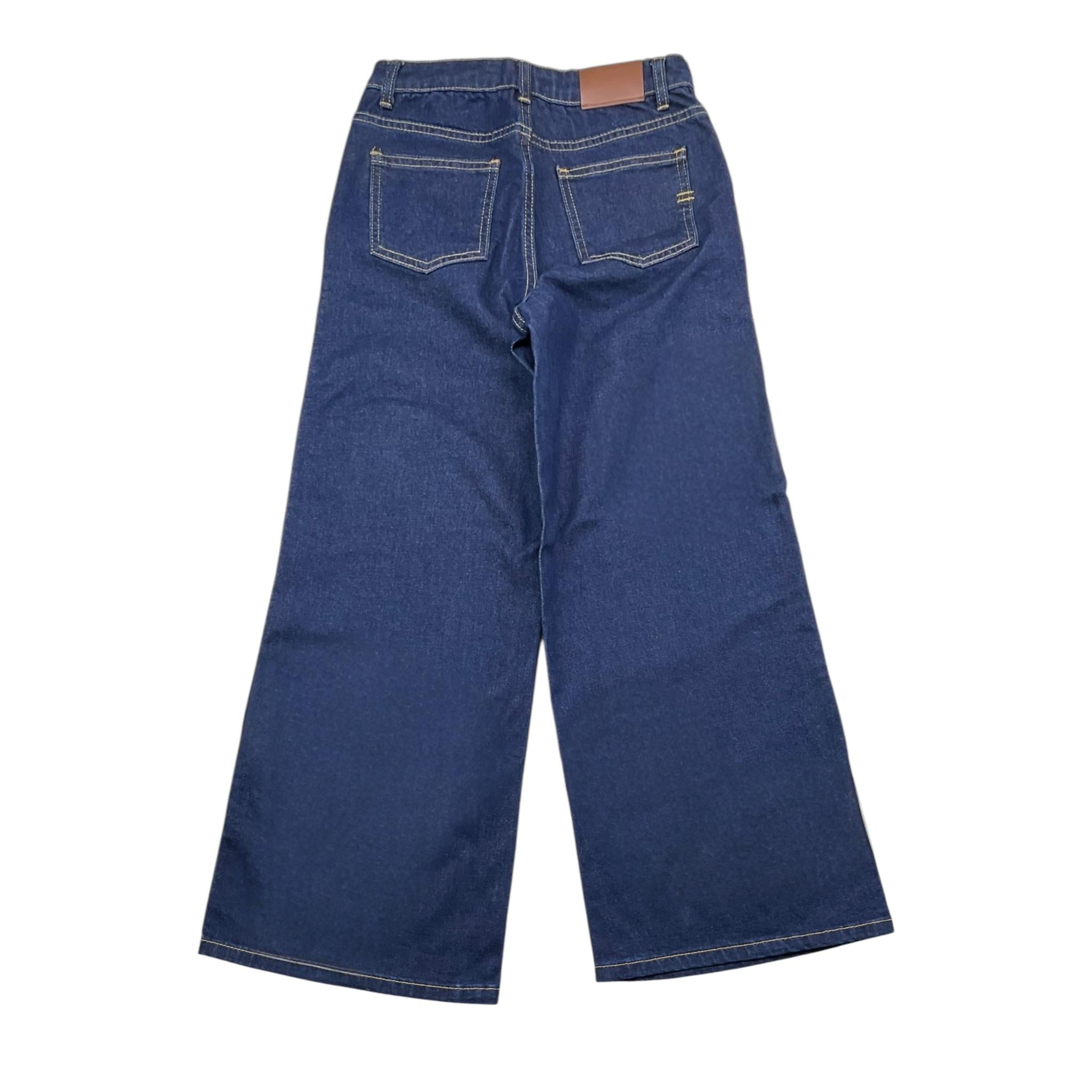 VICOLO jeans tinta unita con cuciture in contrasto Blu per Bambina 3141PDZ00117 BLU VICOLO 