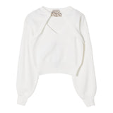 Twinset Set Top-Maglia Tinta Unita per Bambina 251GJ3QW6 PANNA TWINSET 