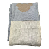 LE BEBE' coperta tricolore con orso Multicolor per Neonato LBB5050 MULTICOLOR LE BEBE' 