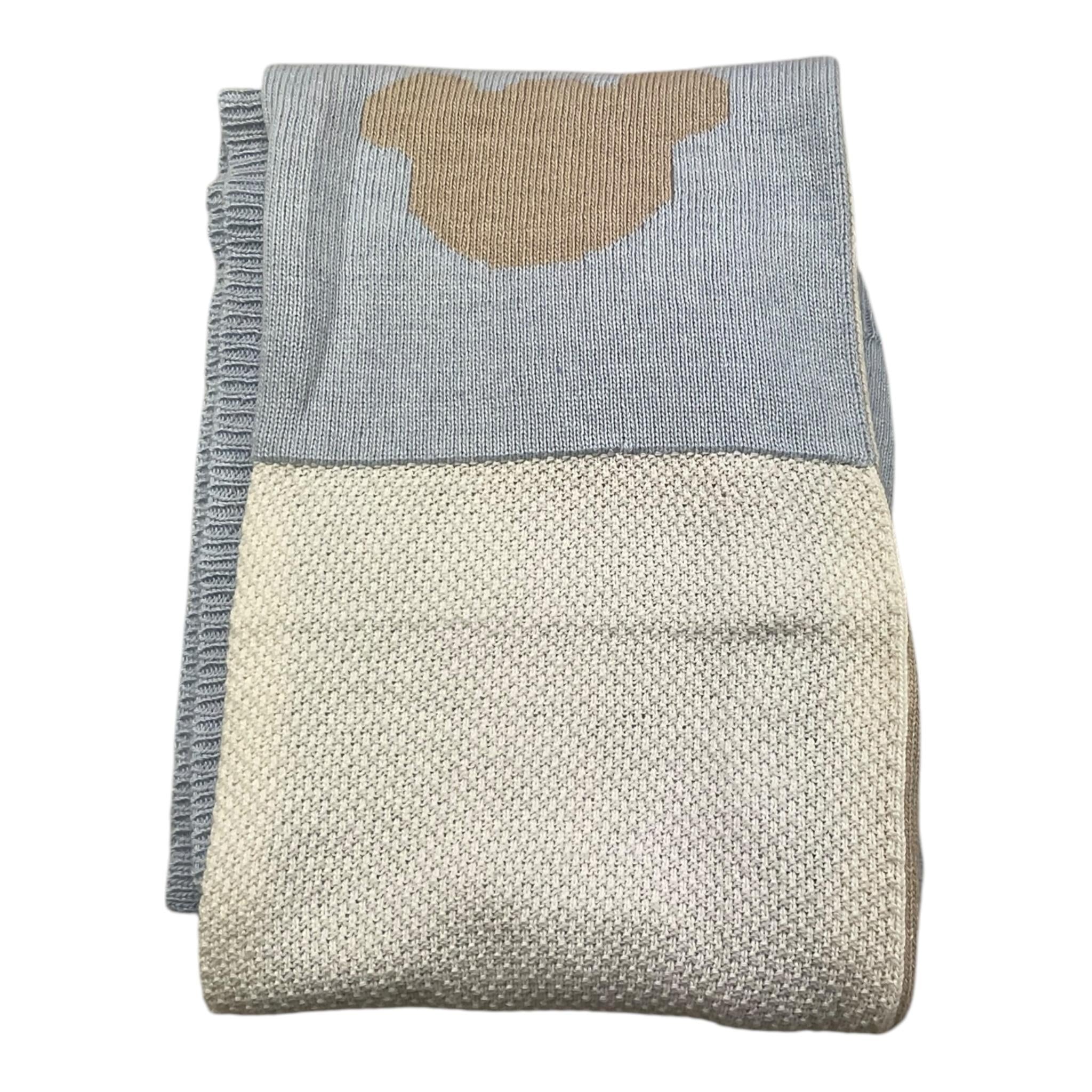LE BEBE' coperta tricolore con orso Multicolor per Neonato LBB5050 MULTICOLOR LE BEBE' 