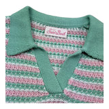 Saint Barth Polo Mezza Manica Fantasia A Righe per Bambina CADDY MULTICOLOR SAINT BARTH 