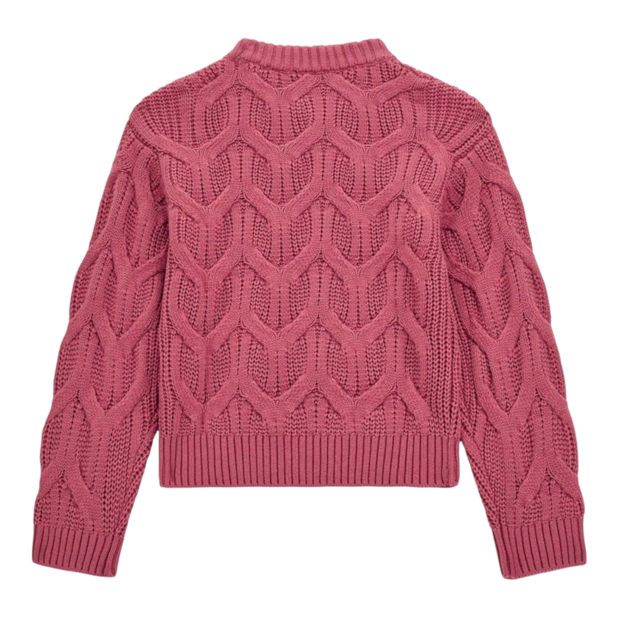 GUESS maglia girocollo tinta unita con applicazioni Rosa per Bambina J4BR09Z37L1X ROSA GUESS 