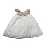 La Stupenderia Abito Giromanica Tinta Unita con Tulle per Neonata CCAB72 BIANCO LA STUPENDERIA 