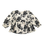 ZHOE & TOBIAH camicia tinta unita con stampa fiori Beige per Bambina VFL3 BEIGE ZHOE & TOBIAH 