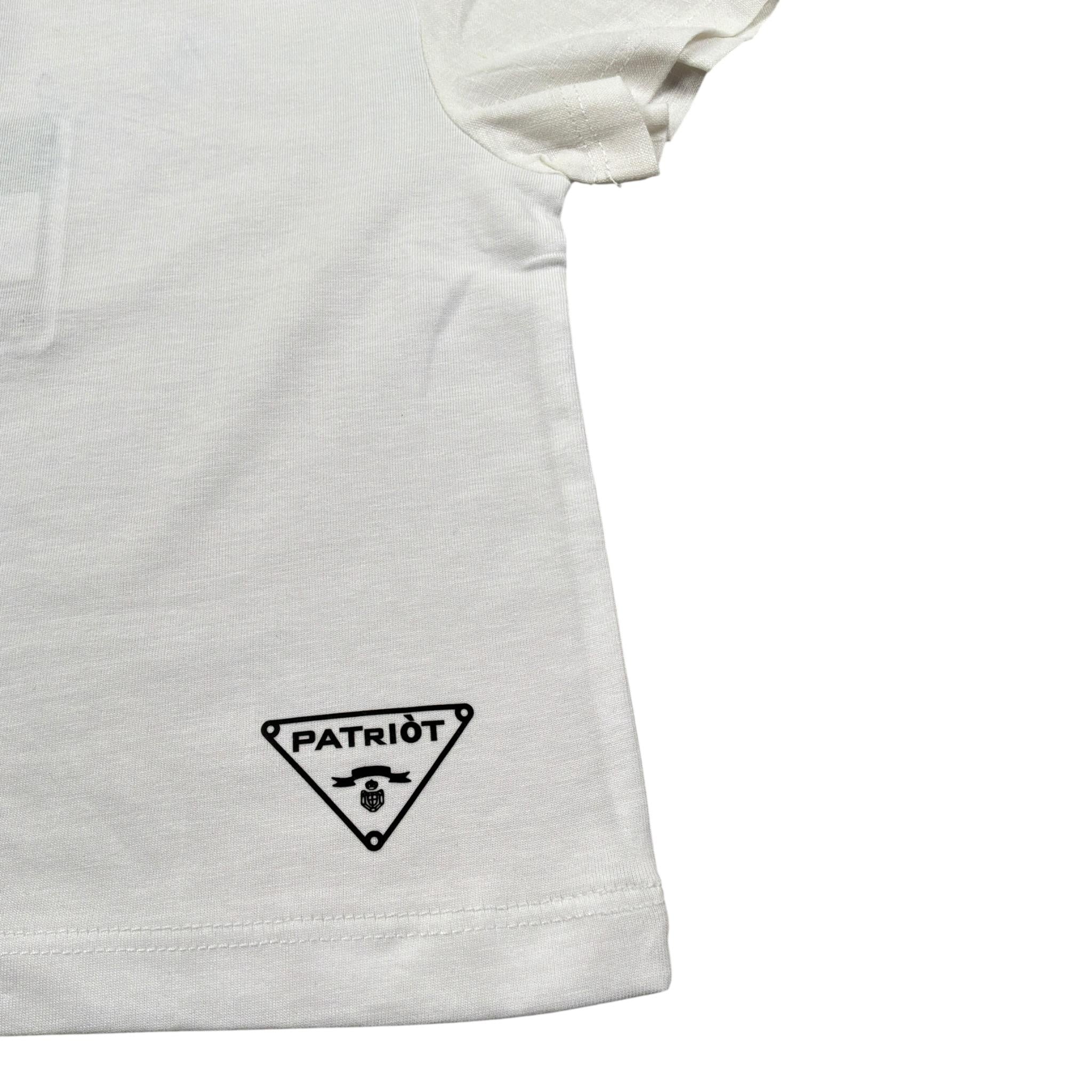 Patriot T-Shirt Girocollo tinta unita Bianco per Neonato TS013 BIANCO PATRIOT 