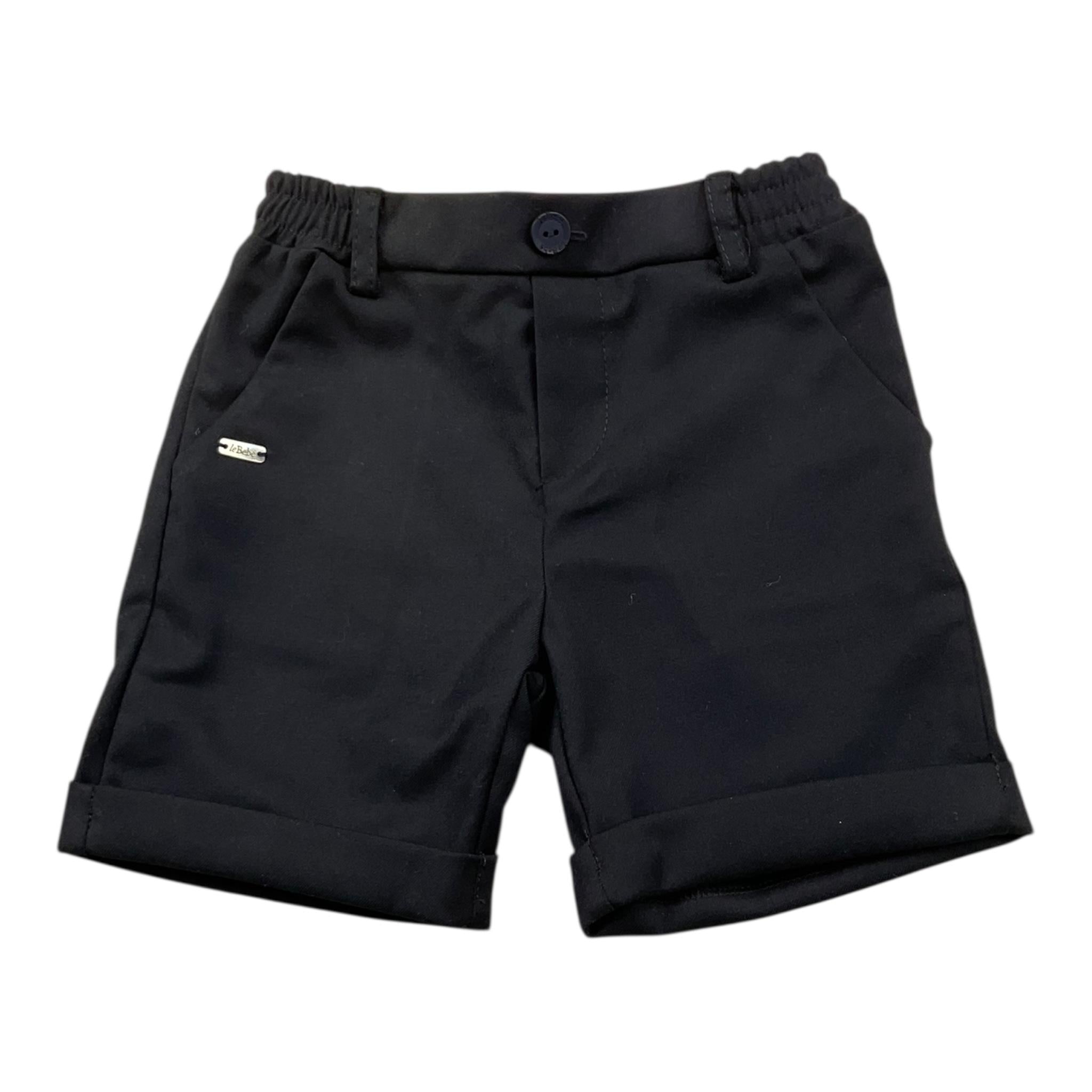 LE BEBE' bermuda tinta unita con elastico in vita Blu per Neonato LBB3878 BLU LE BEBE' 