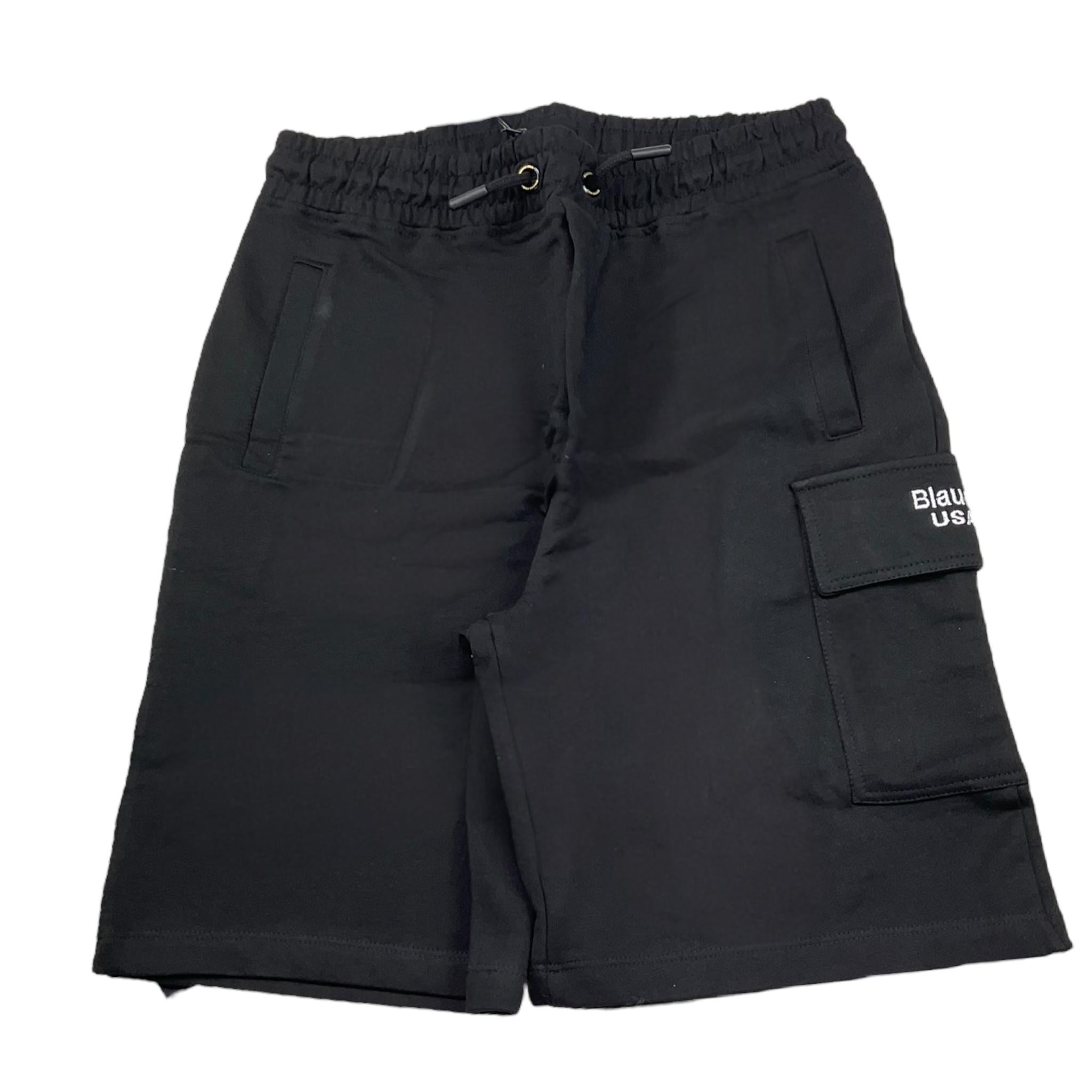 Blauer Bermuda Tinta Unita con Elastico In Vita per Bambino 25SBLKP05558 NERO BLAUER 