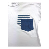 Barcellino T-Shirt Half Sleeve Solid Color With Pockets White For Newborn
