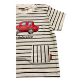 Mayoral T-Shirt Girocollo Fantasia A Righe per Bambino 1024 BIANCO MAYORAL 