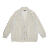 DONDUP cardigan tinta unita con bottoni Panna per Bambina DFMA017X PANNA DONDUP 