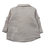 Mini Banda Camicia Manica Lunga Tinta Unita per Neonato 38643 BEIGE MINI BANDA 