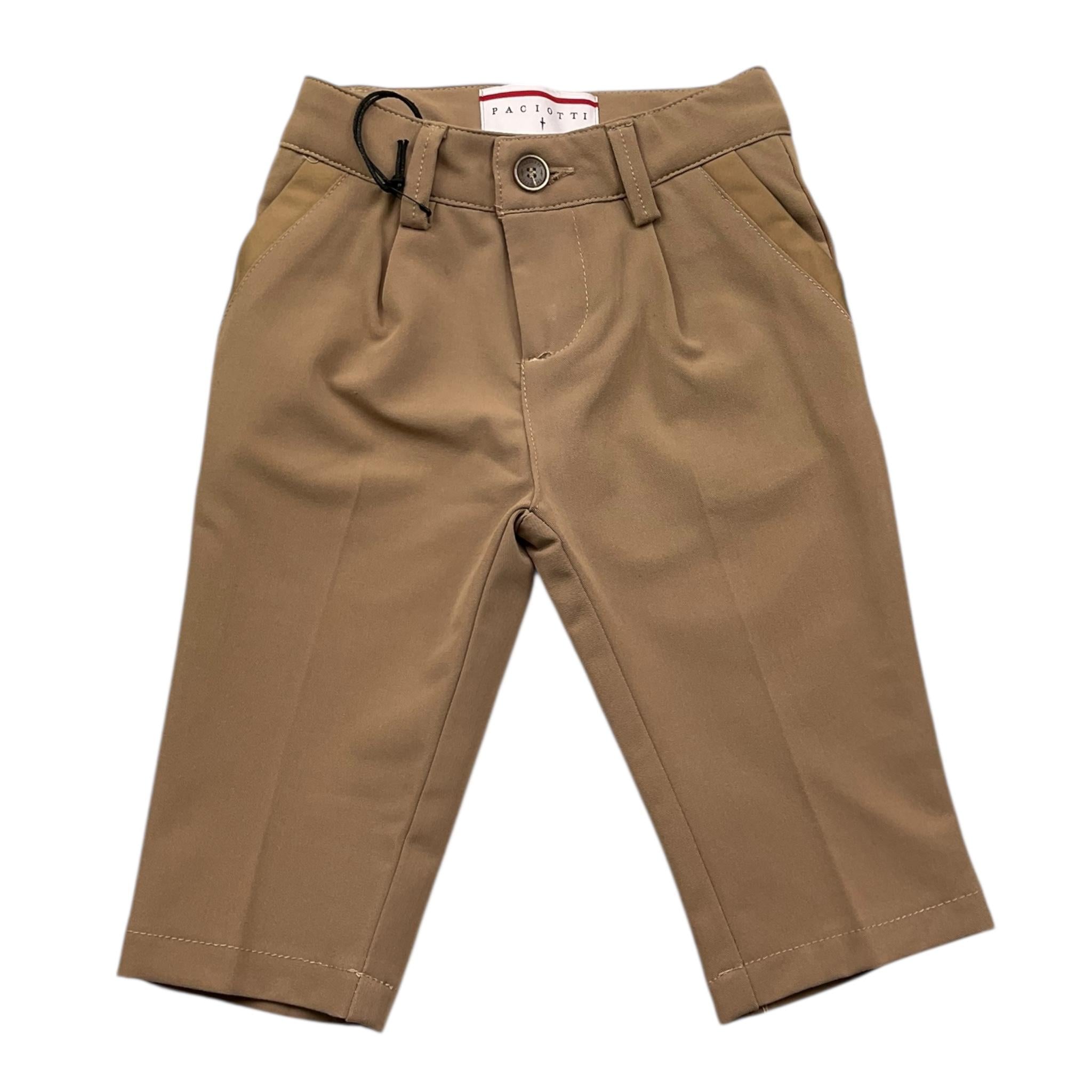 Cesare Paciotti Pantalone Tinta Unita con Girovita Regolabile per Neonato PTP5155B BISCOTTO CESARE PACIOTTI 