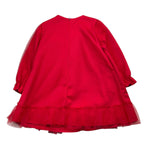 BARCELLINO abito tinta unita con applicazioni Rosso per Bambina 105219 ROSSO BARCELLINO 