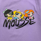 MOUSSE shirt girocollo tinta unita con stampa Viola per Bambina HKTL362L1 VIOLA MOUSSE 