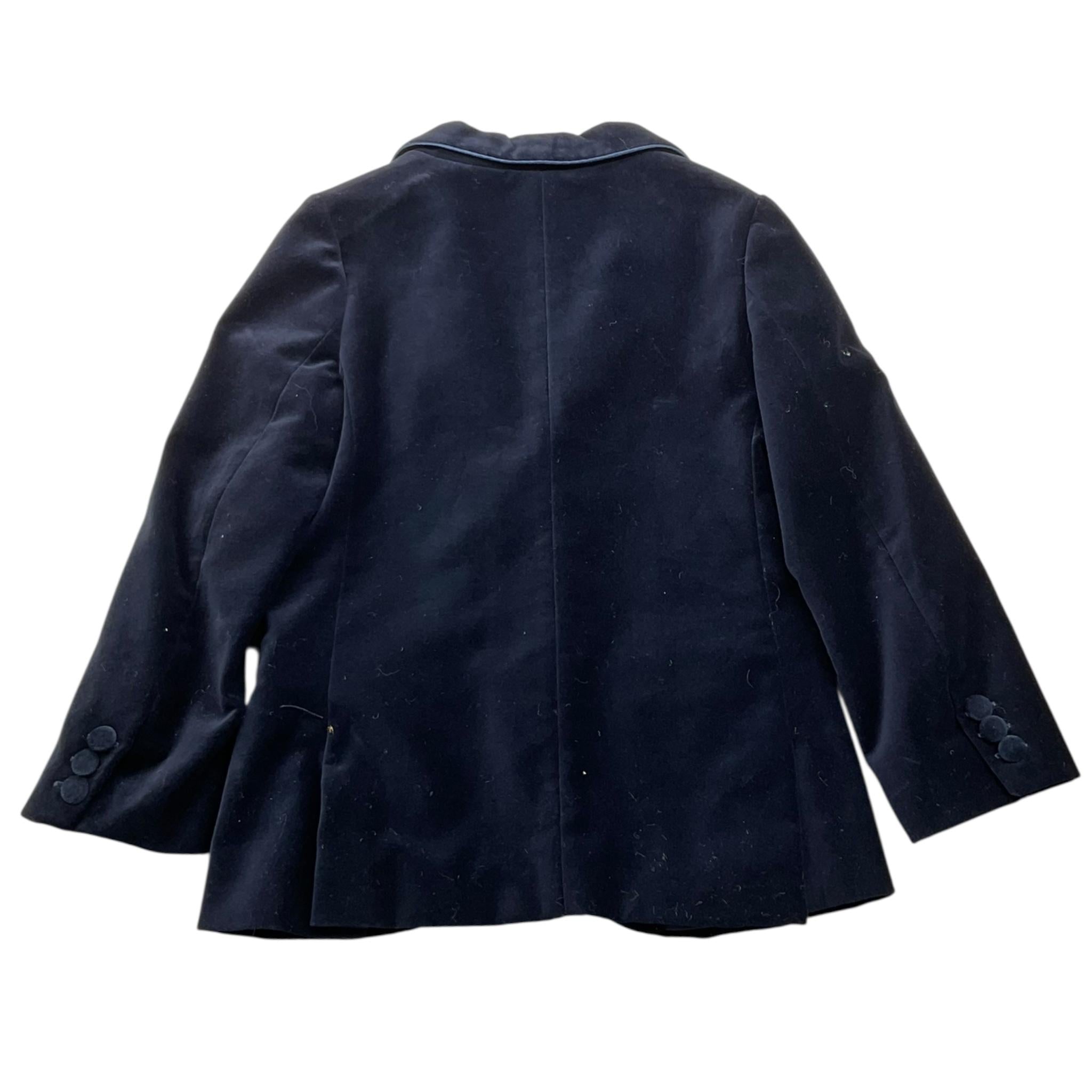 LA STUPENDERIA giacca tinta unita in camoscio Blu per Bambino CJGH25 BLU LA STUPENDERIA 