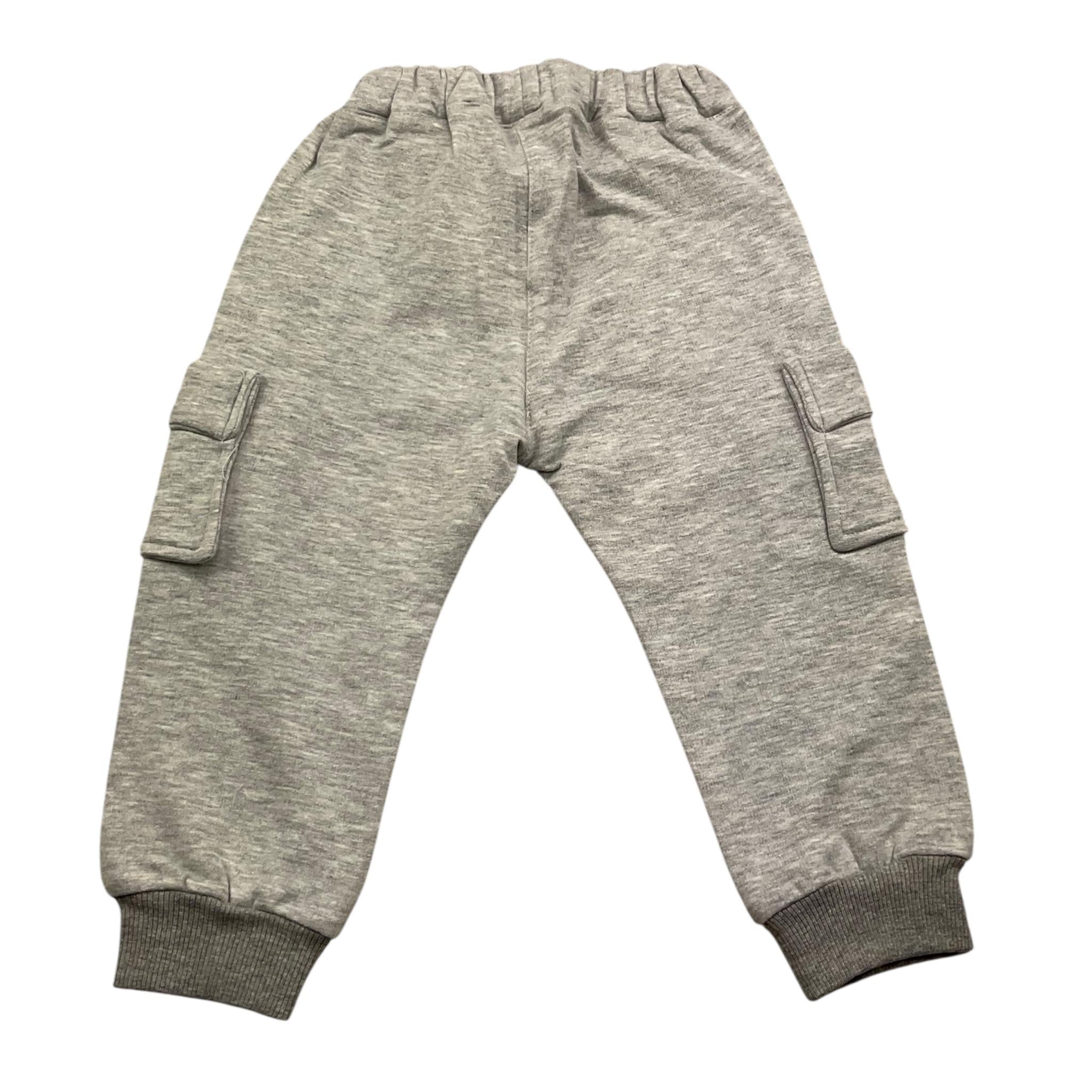 PETIT INDI pantalone tuta tinta unita Grigio per Neonato AW24BK88N GRIGIO PETIT INDI 