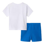 The North Face Completo 2 Pezzi Bicolore T-Shirt-Bermuda Bianco/Blu per Neonato NF0A8BA3TL4X BIANCO/BLU THE NORTH FACE 