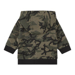 TIMBERLAND felpa con zip e cappuccio fantasia militare Verde per Bambino T60010 VERDE TIMBERLAND 