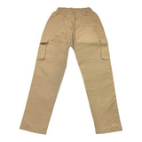 Datch Solid Color Pants With Elastic Waist Sand For Boys